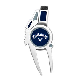 Callaway 4-in-1 Golf Divot Repair Tool, Navy/Silver