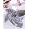 SATINIOR Chiffon Scarf Square Neck Scarf Handkerchief Retro Satin Ribbon