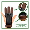 KESHES Archery Glove Finger Tab Accessories - Leather Gloves for