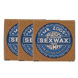 SEXWAX Quick Hump Wax for Surfing 6X Blue Label Set of 3