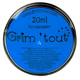 Blaue Gesichts- und Körperschminke von Grimtout