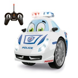 Ninco - Remote Controlled Preschool Car DUAL Police Performs 360° Rotations | Includes Light and Sound From 6 Years (NH93192)