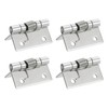 sourcing map 4Pcs Spring Hinge, 2" Length 304 Stainless Steel