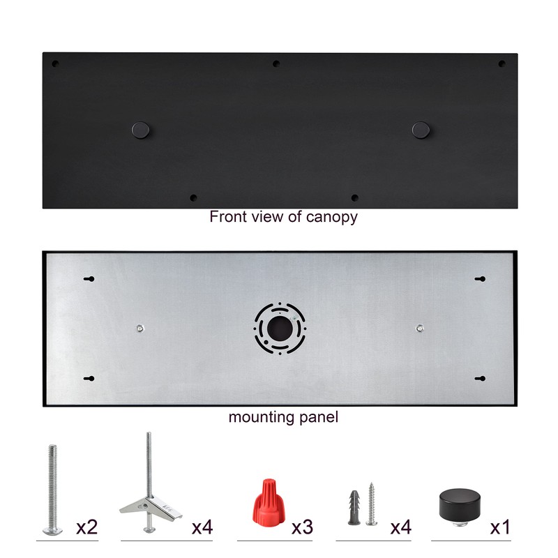 Five Pendant Light Linear Canopy Accessory Light Kit, 33-7/16 inch