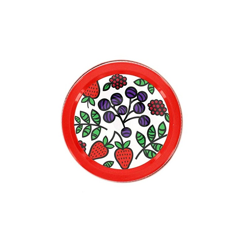 Mason Jar Lids - Decorative Canning Caps Fit Regular Mouth