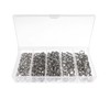 400pcs Stainless Steel Split Rings Kit Fishing Lures Ring Chain