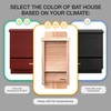 Kenley Bat House - Outdoor Bat Box Shelter with Large