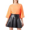 Noisy may Women's Nmandy Pu Hw Flared Skirt WVN Noos