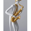 HAUCOZE Music Decor Figurine Saxophone Statue Modern Sculpture Home Gifts