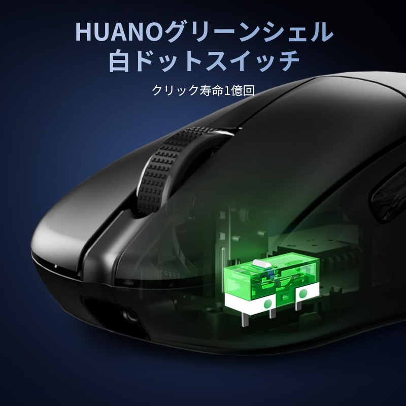 DELUX M500PRO Gaming Mouse Wireless, 2.0 oz (58.5 g) Lightweight,