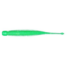 GEECRACK Worm Pike Pintail, 3 in, #S502 Lime Glow