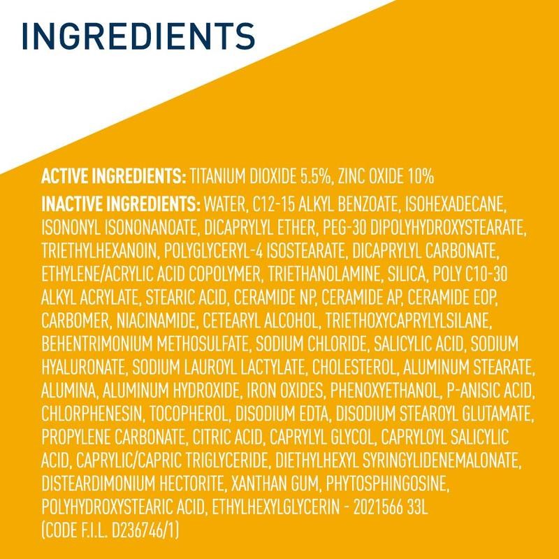 CeraVe Sheer Tint Hydrating Mineral Sunscreen SPF 30:_Light + Medium