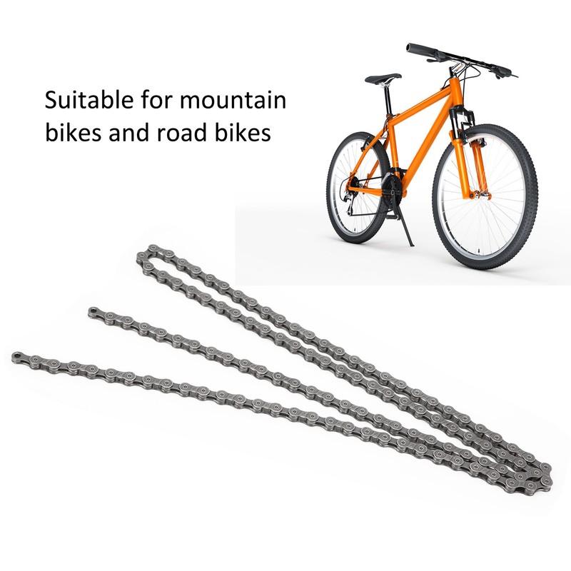 9 Speed Bicycle Chain Reusable Replacement Steel Mountain Road Bike