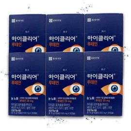 Chong Kun Dang [Chong Kun Dang] Chong Kun Dang iClear Lutein 500mg Eye Health Cha Inpyo 30 Capsules / [종근당] 종근당 아이클리어 루테인 500mg 눈건강 차인표 30캡슐 X 6 TB