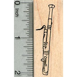 RubberHedgehog Bassoon Rubber Stamp, Woodwind Orchestra Music Series G35403 WM