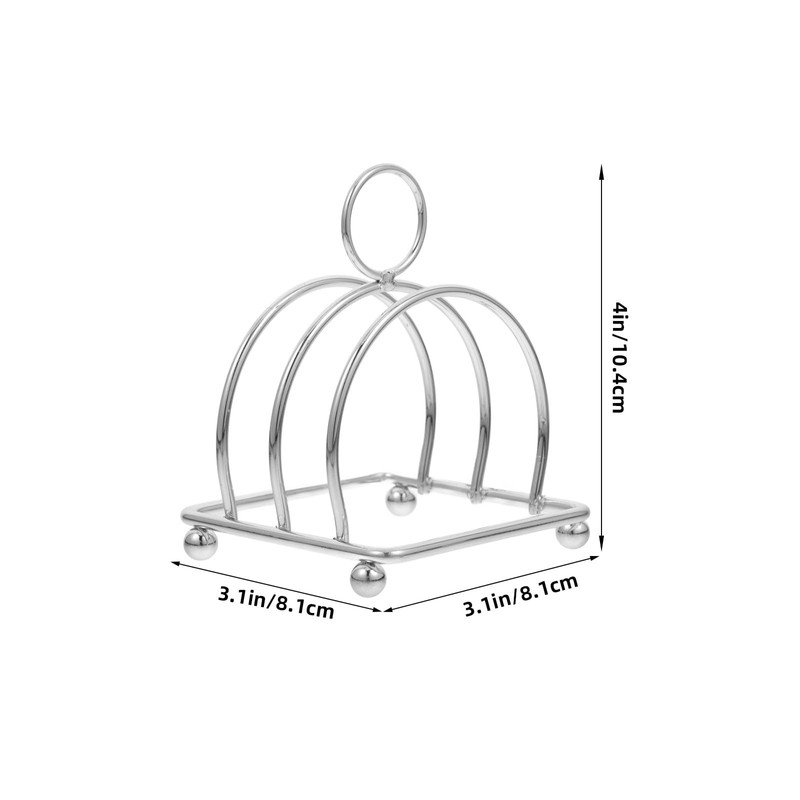 SHINEOFI Toast Display Rack Stainless Steel Bread Stand Space Saving