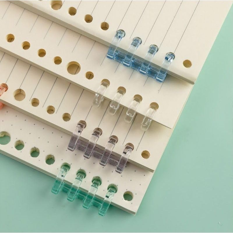 Plus Nao Loose Leaf Binder Rings, Set of 10, Plastic,