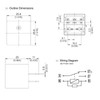 15328865 12VDC 40A 1 Form C 5Pins Quick Connect Relays