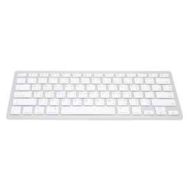 Wireless Keyboard English Thai Bilingual Portable Stylish Ultra Thin Silver White Computer Keyboard