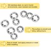 sourcing map 50PCS Internal Tooth Push on Locking Washers M10