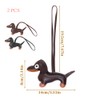 Yeenano Dachshund Key Chain, Pack of 2 Dachshund Pendant Key