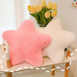 Cuddly Cushion Children's Star Cushion Plush Cushion Decorative Cushion for Cuddly Corner Children's Room, Soft Fluffy Star Shape Decorative Cushion Sofa Cushion for Home Decoration (Purple, 30 cm)