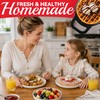 SugarWhisk 6-Inch Belgian Waffle Maker, 180° Flip Waffle Iron with