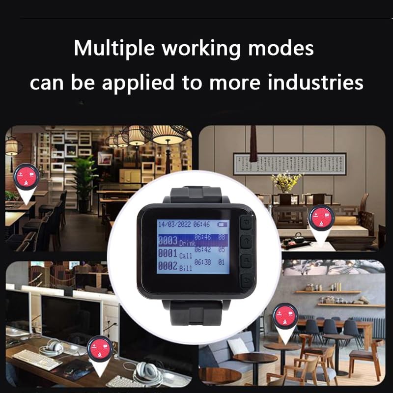 CYSSJF Wireless Calling System Restaurant Pagers Table Calling System, Waiter