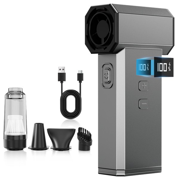 130,000 rpm compressed air duster with LED display