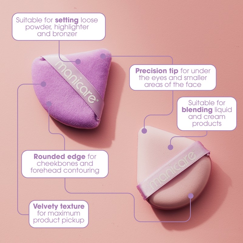 Manicare Wet & Dry Beauty Puffs 2pk