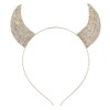 Lux Accessories Gold Tone Faux Rhinestone Devil Horn Costume Cat