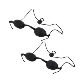 KGDUYC 2 pcs Schwarz Schutzbrille, Augenschutzmaske aus Silikon，Schützen Sie Ihre Augen