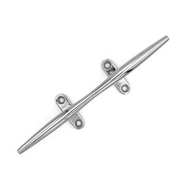 NUZAMAS 12 inch Boat Cleat, 316 Stainless Steel Open Base Boat Cleat, Dock Rope Cleat Boat Yacht Kaya Mooring Accessories