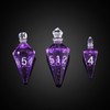 CRITALLIC 7PCS Potion DND Dice Set,Transparent Sharp Edge Dice Set