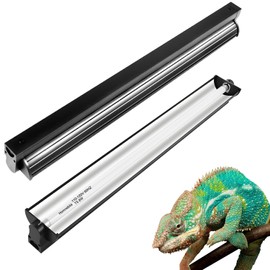Homnebila T5 UVB Reptile Light Fixture, UVA Light for Reptiles Bearded Dragon, 10.0 Bulb Therapy Terrarium Lamp Kit for Lizard Chameleon Gecko Turtle 8W