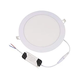BSOD LED Panel Light 3W 4W 6W 9W 12W 15W 18W 24W Flat Lamp Round Ultra-Thin Recessed Ceiling Light Downlight Fixture Kit (Natural White, 18W)