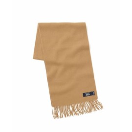 THE SAVILE ROW COMPANY LONDON Men's Luxury 100% Wool Scarf - Tan Fringed
