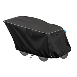 VeyoStories 4 Passenger Seater Stroller Cover, Heavy Duty 600D Oxford Cloth, Waterproof & Dustproof, Easy to Install & Clean.(Black, 4 Passenger Cover)