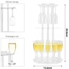 Laumffon Champagne Tower, Circle Acrylic Champagne Display Rack Stand with