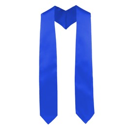 UIALECG Unisex Graduation Stole Blank Graduation Sash Plain Grad Stole,Royal Blue Stole,60 inches