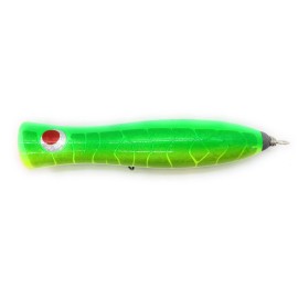 GTFC Tuna Topwater Wooden Popper for Big Game Fishing Lure by Heru Lure 120g - Mango