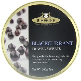 Simpkins Blackcurrant Travel Sweets x 3 tins, 7oz/ 200gms