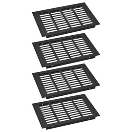 sourcing map 4pcs Rectangle Ventilation Grille Aluminum Alloy Mesh Air Vent Cover, 225x150mm