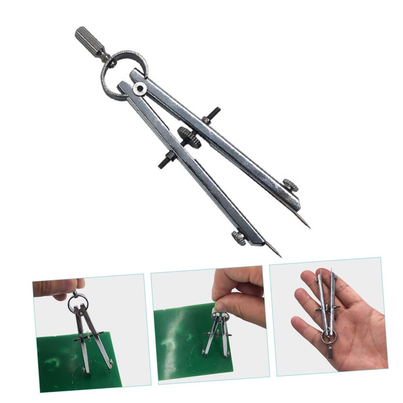 Operitacx Compass Metal Geometry Compass Circle Compass Drawing Student Compass