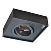 Kanlux Recessed Ceiling Spotlight Black Square for LED/Halogen, 98 x