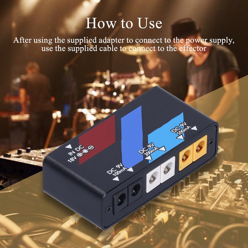 Pedal Power Supply Electric Guitar Effect Board Short Circuit Protection