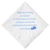 Something Blue Wedding Handkerchiefs, Mother of Bride Gift, Mother of