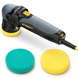 Mini Polisher 750W - 3" Random Orbital Polisher with 12MM Orbit - Weight 4.6Lbs, 6 Speed 2000-6500 OPM - Dual Action Polisher for Car Detailing/Polishing/Waxing, Small Buffer Polisher