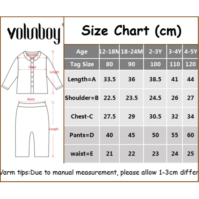 Volunboy Baby Suit Boys' Suit Vest Shirt with Bow Tie