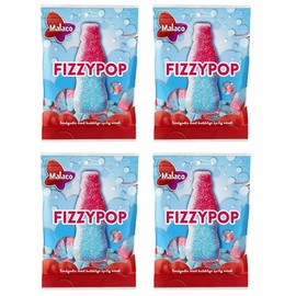 Malaco Fizzy Pop Sour Candy 4 packs of 80g